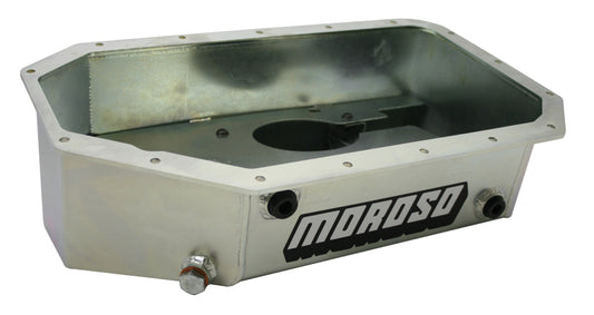 Moroso Acura/Honda K Series Swap Road Race Baffled Extra Capacity 5.5in Steel Oil Pan - Blais Performance Parts