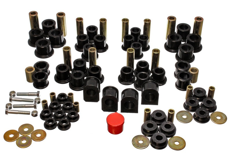 Energy Suspension 99-04 Ford F-250 4WD Superduty Black Hyper-flex Master Bushing Set - Blais Performance Parts