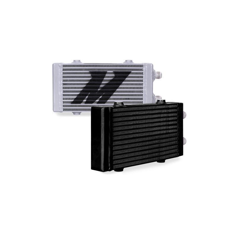 Mishimoto Universal Small Bar and Plate Dual Pass Black Oil Cooler - Blais Performance Parts