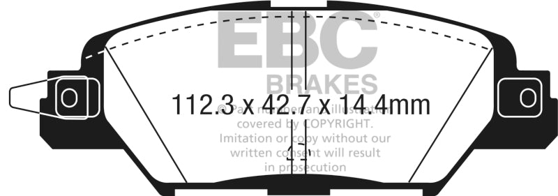 EBC 2016 Mazda CX-5 2.0L Ultimax2 Rear Brake Pads - Blais Performance Parts