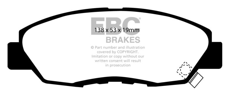 EBC 97 Acura CL 2.2 Greenstuff Front Brake Pads - Blais Performance Parts