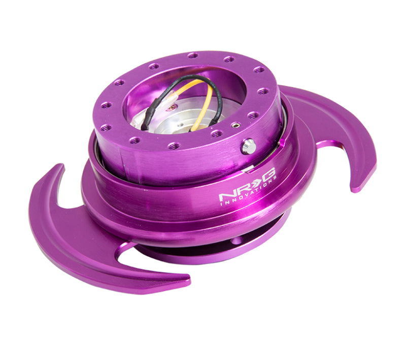 NRG Quick Release Kit Gen 3.0 - Purple Body / Purple Ring w/Handles - Blais Performance Parts