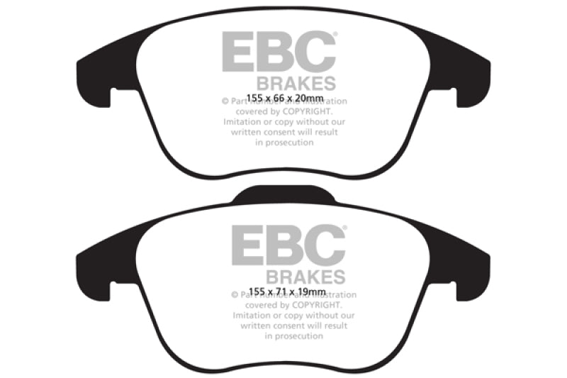 EBC 15 and up Audi Q3 2.0 Turbo Yellowstuff Front Brake Pads - Blais Performance Parts