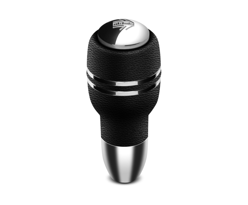 Momo Automatico Shift Knob - Black Leather, Chrome Insert - Blais Performance Parts