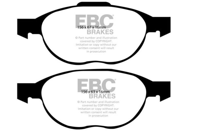 EBC 12+ Ford C-Max 2.0 Hybrid Greenstuff Front Brake Pads - Blais Performance Parts