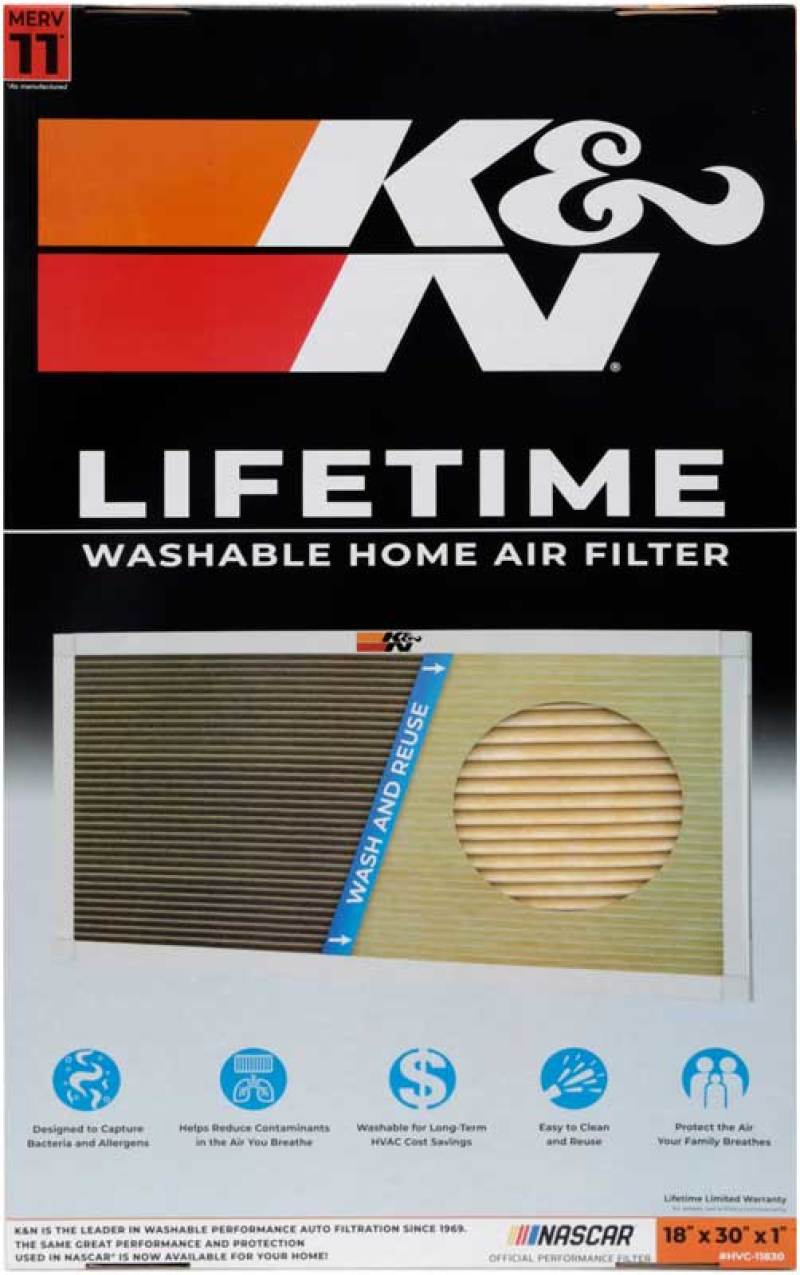 K&N HVAC Filter - 18 x 30 x 1 - Blais Performance Parts