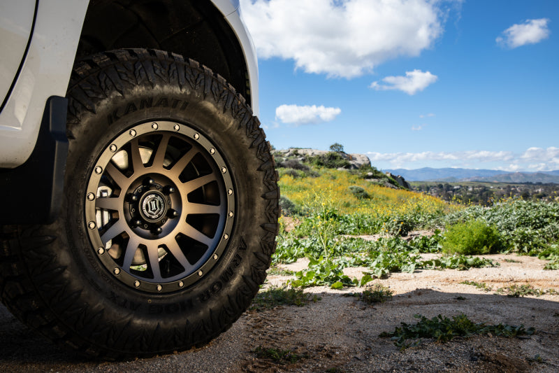 ICON Compression 17x8.5 6x5.5 0mm Offset 4.75in BS 106.1mm Bore Bronze Wheel - Blais Performance Parts