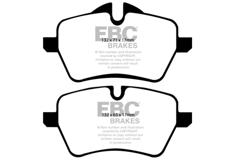 EBC 07-14 Mini Hardtop 1.6 Turbo Cooper S Greenstuff Front Brake Pads - Blais Performance Parts