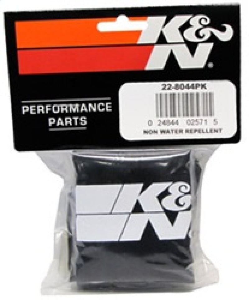 K&N Universal Precharger Round Straight Air Filter Wrap Black 5in ID x 7in Height - Blais Performance Parts