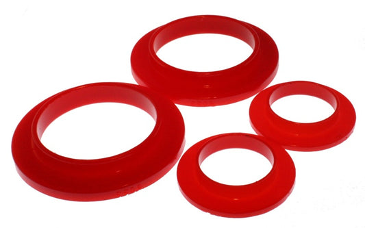 Energy Suspension 79-04 Ford Mustang SVO Red Rear Spring Upper & Lower Isolator Set - Blais Performance Parts