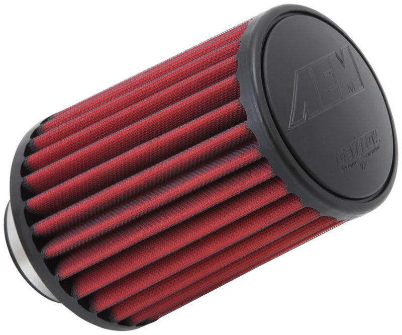 AEM Dryflow Air Filter - Round Tapered - 2.75in Flange ID x 5.5in Base OD x 4.75in Top OD x 7.5in H - Blais Performance Parts