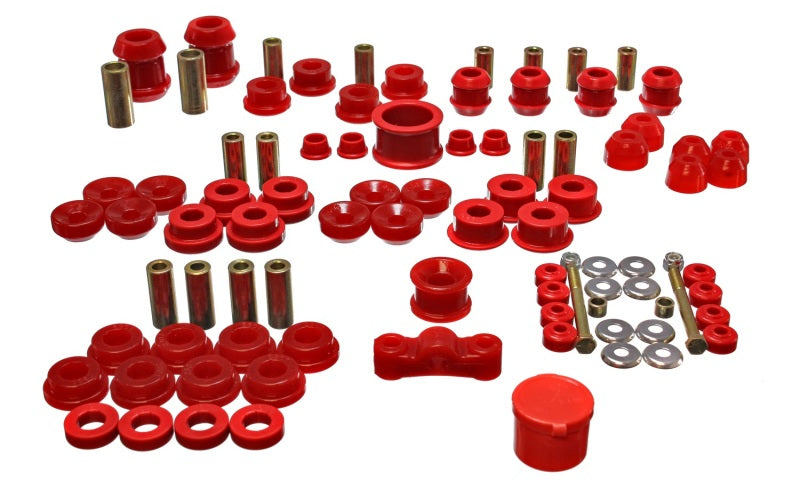 Energy Suspension 94-01 Acura Integra (except Type R) Red Hyper-Flex Master Bushing Set - Blais Performance Parts