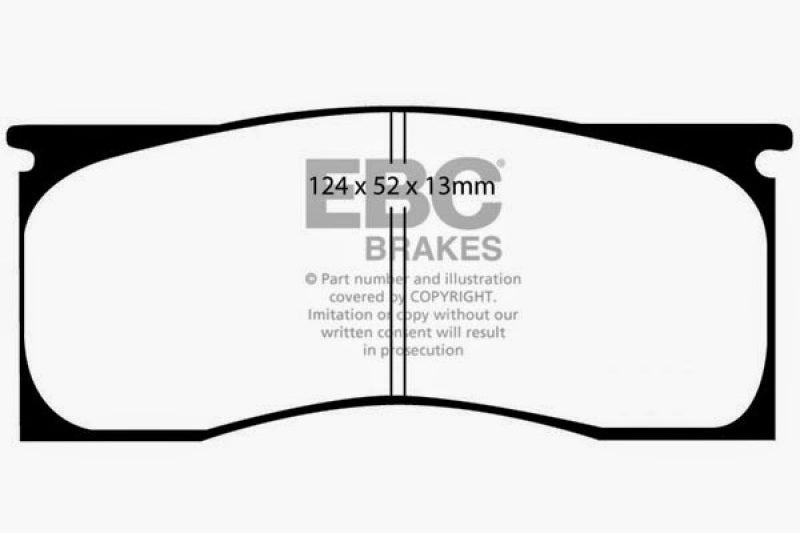 EBC 65-69 Dodge Dart 2.8 Redstuff Front Brake Pads - Blais Performance Parts