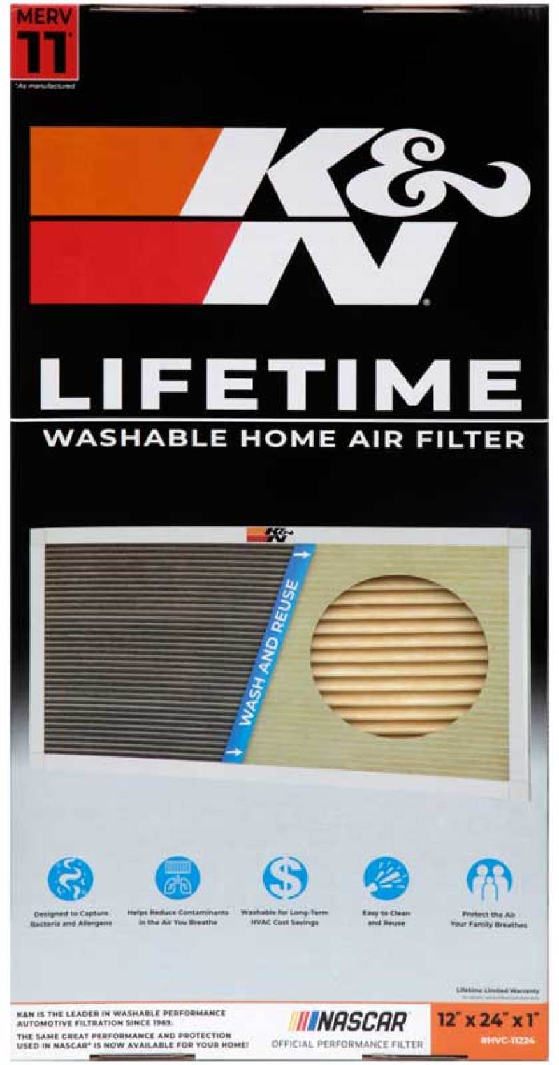 K&N HVAC Filter - 12 x 24 x 1 - Blais Performance Parts