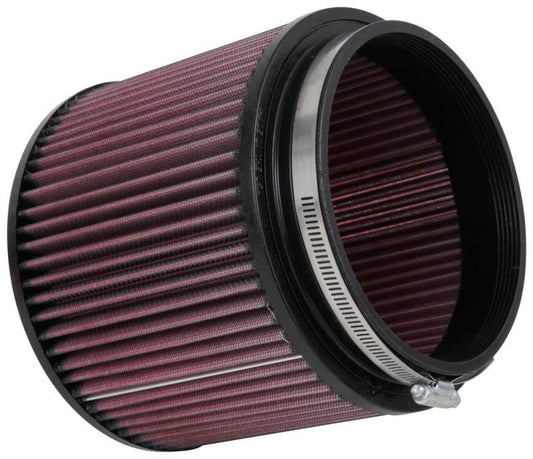 K&N Filter Universal Rubber Filter - Round Straight 3.5in Base OD x 3.5in Top OD x 5in H - Blais Performance Parts