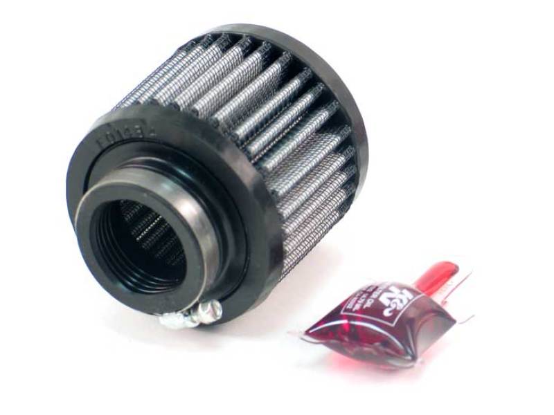 K&N 1.375in Flange ID x 3in OD x 2.5in H Rubber Base Crankcase Vent Filter - Blais Performance Parts