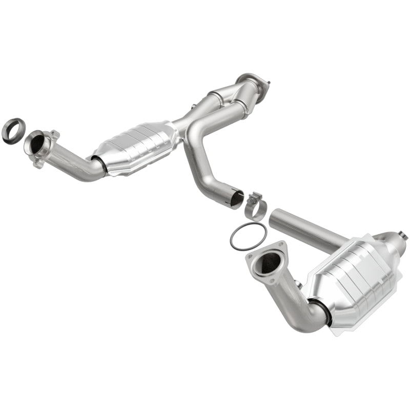 MagnaFlow Conv DF 02-06 Cadillac Escalade / 02-06 Chevy Avalanche 5.3L Dual Conv Y-Pipe Assembly 2WD - Blais Performance Parts