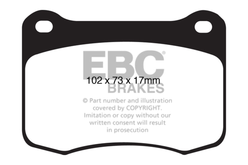 EBC 08+ Lexus IS-F 5.0 Yellowstuff Rear Brake Pads - Blais Performance Parts