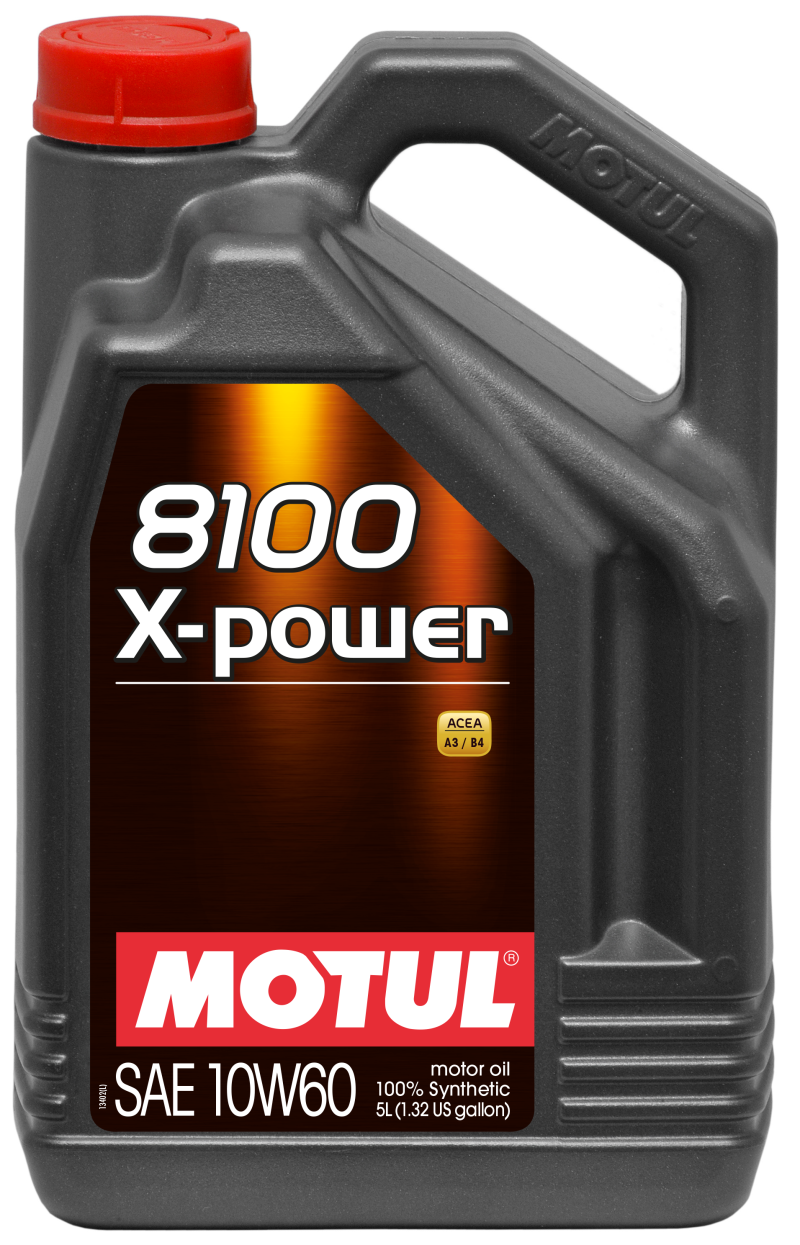 Motul 5L Synthetic Engine Oil 8100 10W60 X-Power - Blais Performance Parts