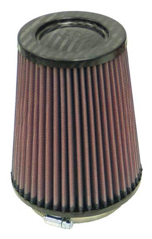 K&N Round Tapered Universal Air Filter 4in Flange ID x 5.375 Base OD x 4in Top OD x 6.5in H - Blais Performance Parts