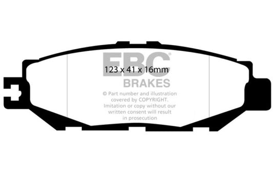 EBC 93-94 Lexus LS400 4.0 Redstuff Rear Brake Pads - Blais Performance Parts