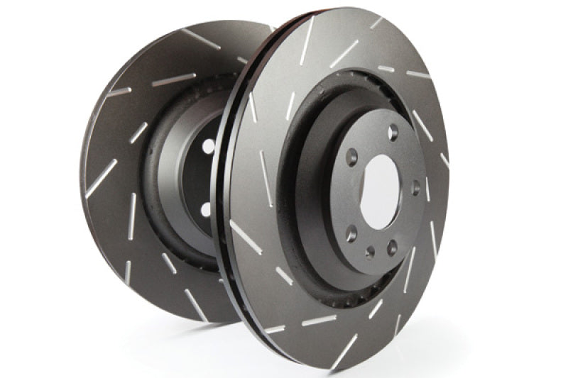 EBC 2015+ Ford Mustang (6th Gen) 2.3L Turbo (Performance Package) USR Slotted Front Rotors - Blais Performance Parts