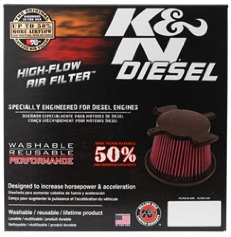 K&N 10-11 Dodge Ram 2500/3500/4500/5500 6.7L L6 Diesel Replacement Air Filter - Blais Performance Parts