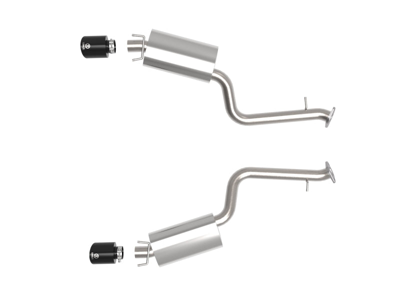 aFe Takeda 14-22 Lexus IS350 V6 2.5in. 304 Stainless Steel Axle-Back Exhaust System w/ Black Tip - Blais Performance Parts