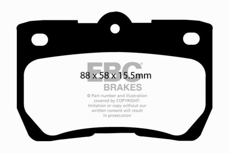 EBC 06-07 Lexus GS300 3.0 Yellowstuff Rear Brake Pads - Blais Performance Parts