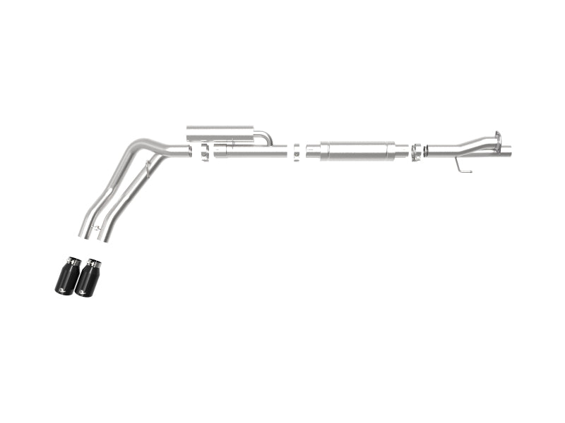 aFe Rebel Series 3in 409 SS Cat-Back Exhaust w/ Black Tips 17-20 Ford F-250/F350 V8 6.2L/7.3L - Blais Performance Parts