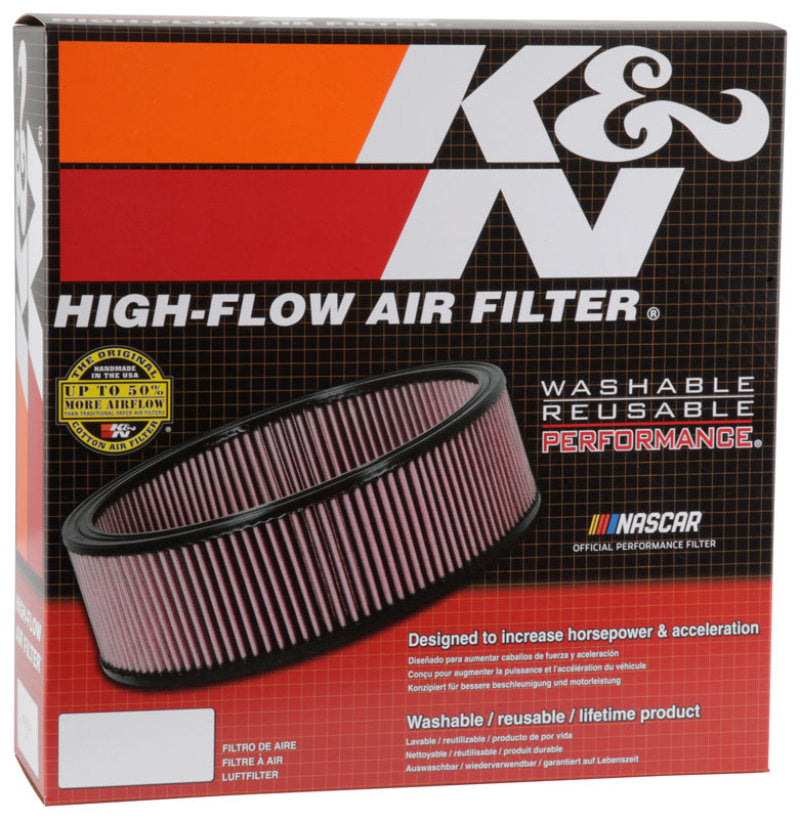 K&N Round Air Filter 14in OD / 12in ID / 2.313in Height - Blais Performance Parts