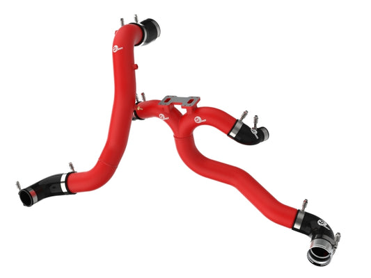 AFE 18-21 Kia Stinger V6-3.3L BladeRunner Alum Hot/Cold Charge Pipe Kit Red - Blais Performance Parts