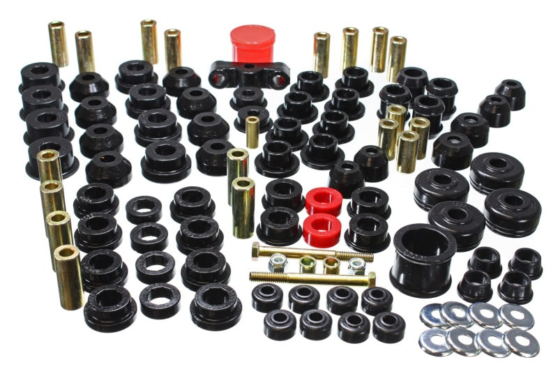 Energy Suspension 88-91 Honda Civic/CRX Black Hyper-Flex Master Bushing Set - Blais Performance Parts