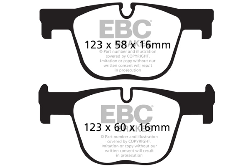 EBC 12+ BMW 335 3.0 Turbo (F30) Redstuff Rear Brake Pads - Blais Performance Parts