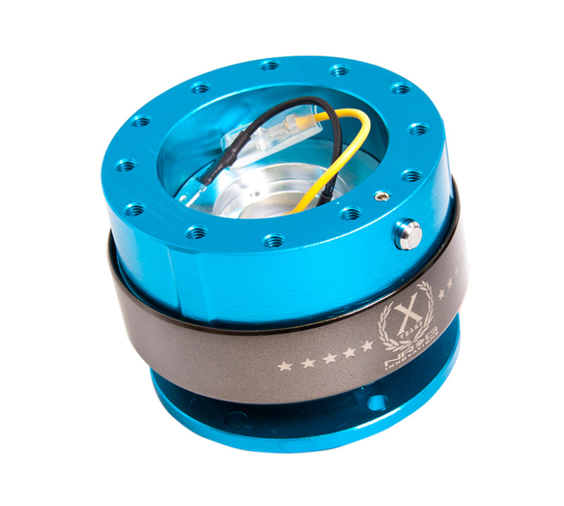 NRG Quick Release Gen 2.0 - New Blue Body / Titanium Chrome Ring - Blais Performance Parts
