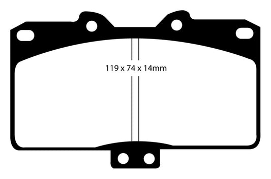 EBC 91-93 Dodge Stealth 3.0 4WD Redstuff Front Brake Pads - Blais Performance Parts