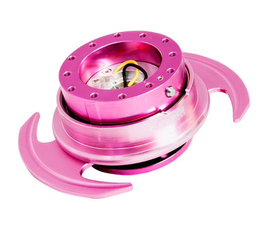 NRG Quick Release Kit Gen 3.0 - Pink Body / Pink Ring w/Handles - Blais Performance Parts