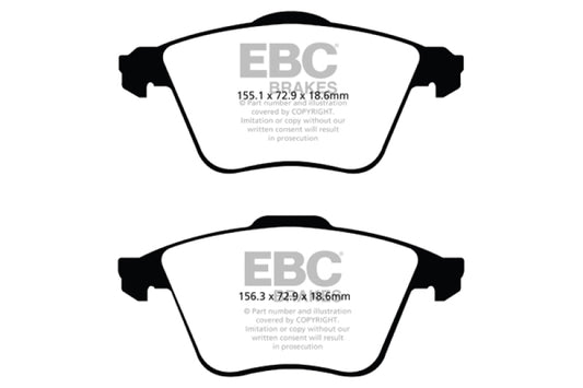 EBC 07-13 Mazda 3 2.3 Turbo Greenstuff Front Brake Pads - Blais Performance Parts