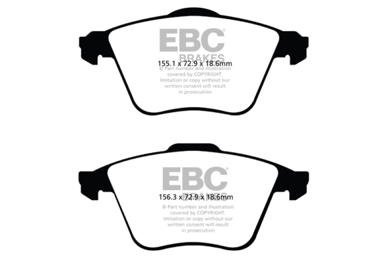 EBC 07-13 Mazda 3 2.3 Turbo Ultimax2 Front Brake Pads - Blais Performance Parts