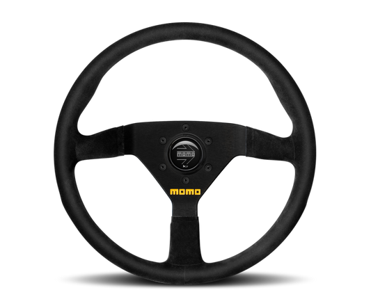 Momo MOD78 Steering Wheel 350 mm -  Black Suede/Black Spokes - Blais Performance Parts