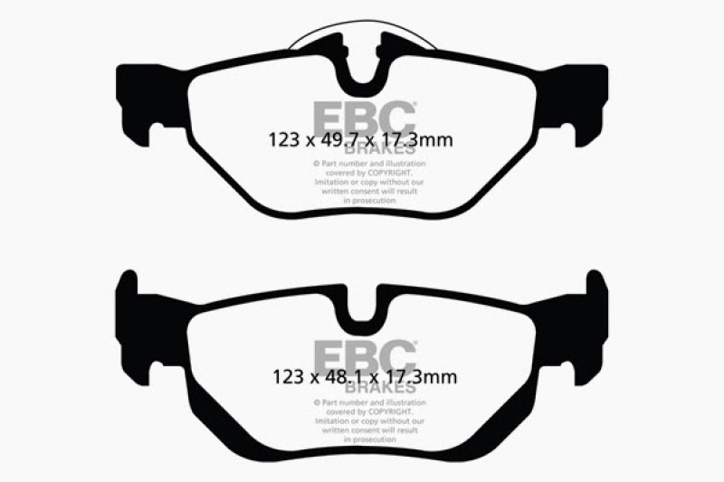 EBC 13+ BMW X1 2.0 Turbo (28i) Redstuff Rear Brake Pads - Blais Performance Parts