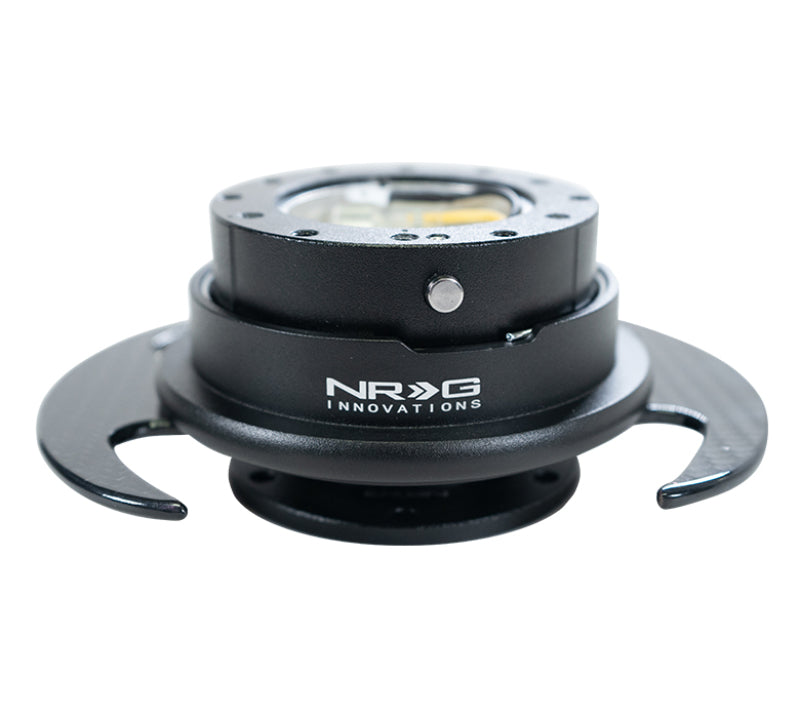 NRG Quick Release Kit Gen 3.0 - Black Body / Black Ring w/ Carbon Fiber Handles - Blais Performance Parts