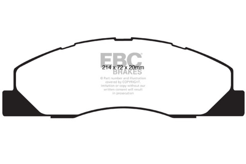 EBC 09-11 Dodge Ram 2500 Pick-up 5.7 2WD/4WD Greenstuff Front Brake Pads - Blais Performance Parts