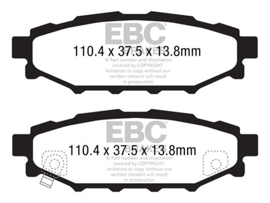 EBC 08-10 Subaru Impreza 2.5 Bluestuff Rear Brake Pads - Blais Performance Parts