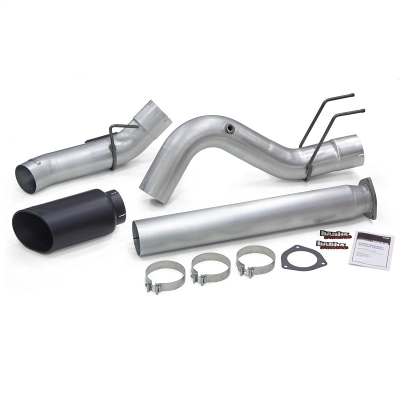 Banks Power 2017 Ford 6.7L 5in Monster Exhaust System - Single Exhaust w/ Black Tip - Blais Performance Parts