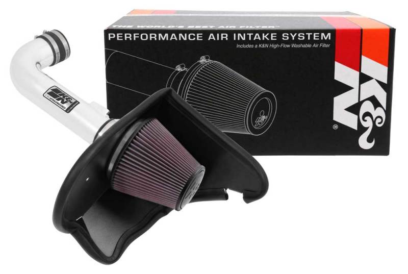 K&N 16-17 Chevy Camaro 3.6L Silver Typhoon Short Ram Intake - Blais Performance Parts