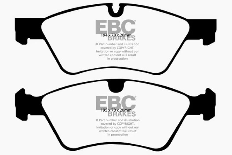 EBC 06 Mercedes-Benz E500 5.0 4-Matic Yellowstuff Front Brake Pads - Blais Performance Parts