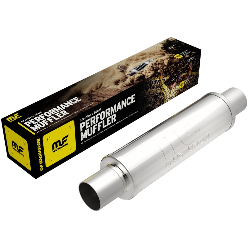 MagnaFlow Muffler Mag SS 14X4X4 2.5X2.5 - Blais Performance Parts