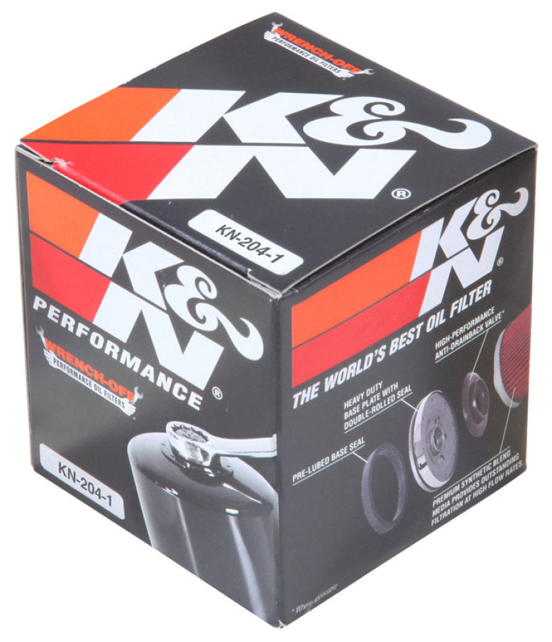 K&N Honda / Kawasaki / Arctic Cat / Suzuki / Triumph / Yamaha 2.594in OD x 2.813in H Oil Filter - Blais Performance Parts