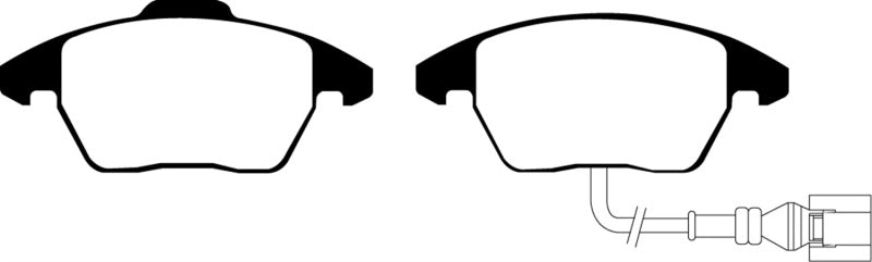 EBC 06-13 Audi A3 2.0 Turbo (Girling rear caliper) Ultimax2 Front Brake Pads - Blais Performance Parts